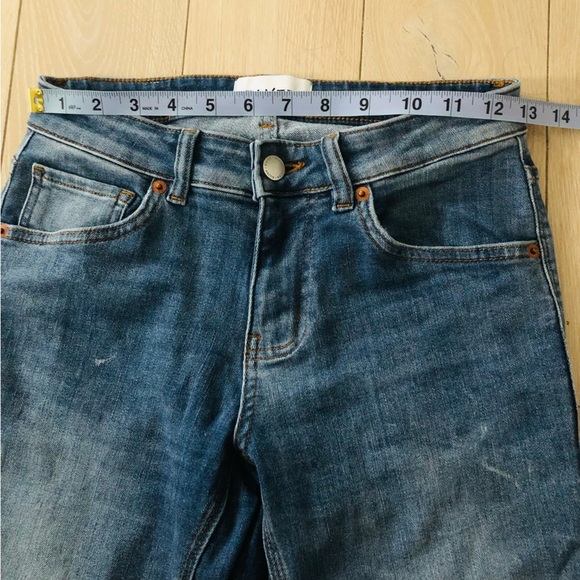 DU/ER Performance Stretch Light Wash Organic Cotton Blend Jeans Size 24x30 - Picture 2 of 13